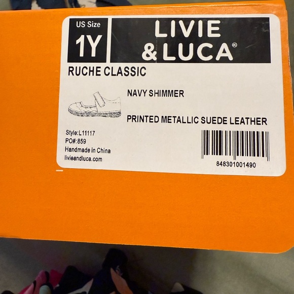 Livie & Luca Sparkly Blue Mary Jane Shoes - Picture 4 of 4